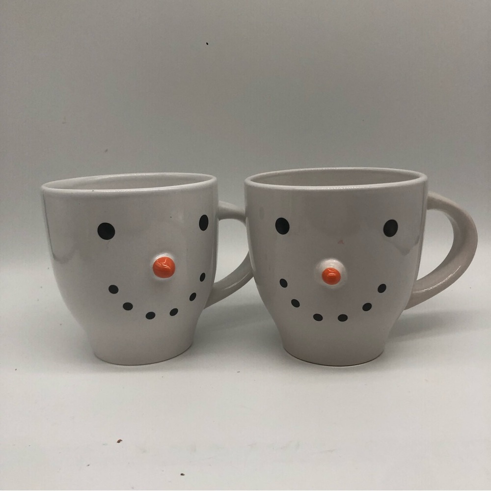 Set of two Snowman mugs